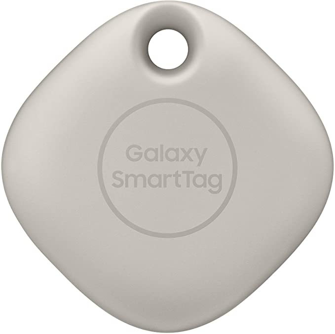 Samsung Galaxy SmartTag EI-T5300 Bluetooth Tracker & Item Locator for Keys, Wallets, Luggage and More, Oatmeal