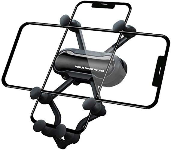 TEWIRROW Car Phone Mount, Support Car Air Exhaust Holes to Clamp The Bracket, Dash Windshield Air Vent Phone Holder, Anti-Shake Stable for iPhone 12 pro/11 pro max/XS/XR/X/8/7,Galaxy, Moto and More