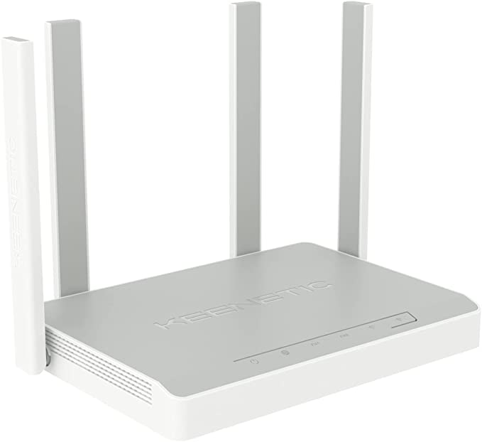 Keenetic Hero DSL (KN-2410) AC1300 2.4/5.0GHz Mesh WLAN Supervectoring VDSL/ADSL2+, 5-Port Gbit Smart Switch, USB 2&3 Ports, Home & SMB/Multilingual Instruction & Interface English Box