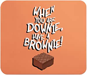 Loud Universe Brownie Downie Brownie Rectangular Thick Flexible Mouse Pad