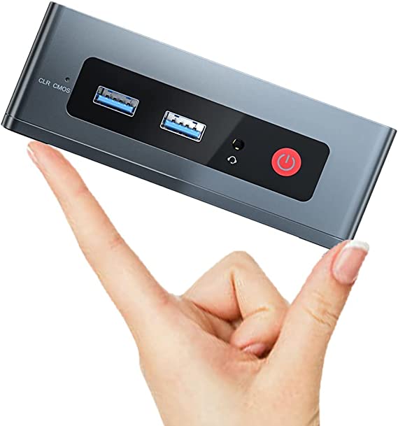 Desktop PC Intel N4020(up to 2.8 GHz) 4G DDR4 128G SSD TRIGKEY N4 6W Low Power Light Office Mini PC Windows 10 Pro, Support Windows 11 Desktop, WiFi 5, BT4.0, 4K Dual Output for Business Computer