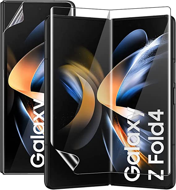 ROSAUI for Samsung Galaxy Z Fold 4 Screen Protector, Main Folding Display Screen Protector Hydrogel Self-Healing Technology Anti-Scratch Flexible HD Protective Film for Galaxy Z Fold4 5G
