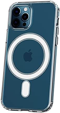 iPhone 12 Pro Max Case Magnetic Designed for [Military Grade Drop Protection] Compatible with MagSafe Shockproof Protective Slim Thin Cover 6.7 inch 2020-Clear