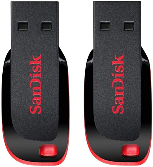 SanDisk Cruzer Blade 8 GB + 16 GB USB Flash Drive Bundle