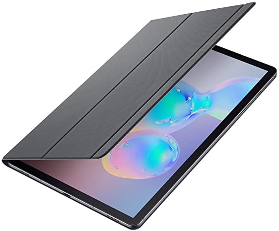 Smart Slim Strong Magnetic Adsorption Smart Folio Case with Auto Wake/Sleep for Samsung Galaxy Tab S6 (Grey)