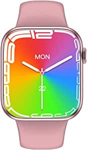 DT7 Max Smart Watch GPS Wireless Charging Sport For IPhone, Android - (Pink)