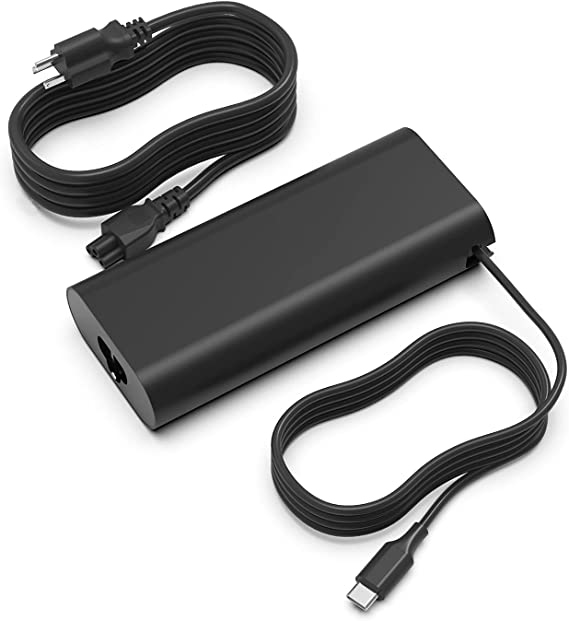 ZoraVson 130W 20V 6.5A USB Type C Charger Fit for Dell XPS 15 17 9700 9500 Precision 5530 2in1 5750 3560 3550 Latitude 9410 9510 5420 DA130PM170 HA130PM170 Laptop Adapter Power Supply Cord