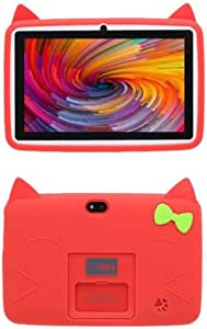 Kid's Pre Installed Educational Games Tablet with 16GB Rom, 1GB Ram, Gifts (7in, Red)