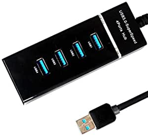 4-Port USB 3.0 Ultra Slim Data Hub with 30cm Extended Cable