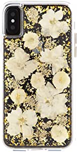 Case-Mate iPhone X Case - KARAT PETALS - Made with Real Flowers - Slim Protective Design - Apple iPhone 10 - Antique White