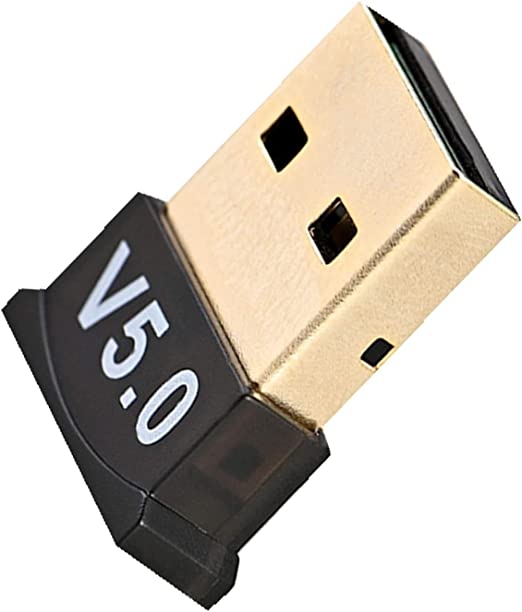 Aeoss Bluetooth USB 5.0 Adapter PC, Bluetooth Adapter for pc for Win10/8 ransmitter Support Multiple Device Connections: Headset, Mouse, Keyboard, Stereophone