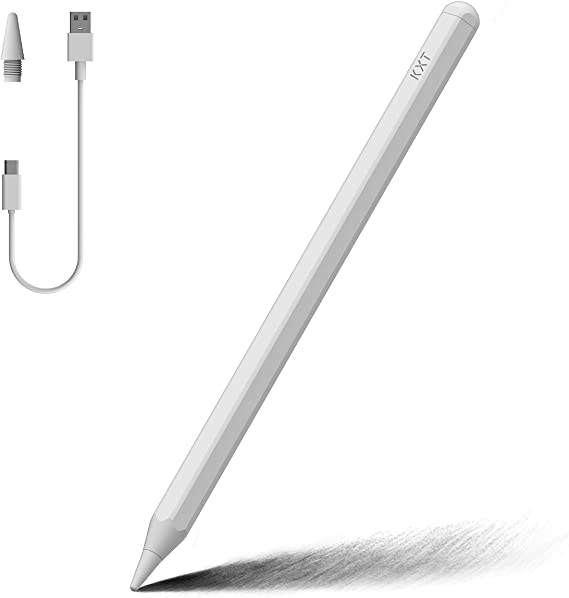 Tilt Sensitivity Palm Rejection Stylus Pencil for Apple iPad(2018/2019/2020) 6/7/8th Generation/ipad Pro 11(1st/2nd)/ Pro 12.9(3rd/4th)/Air 3-4/Mini 5, High Precise Writing/Drawing Active Digital Pen