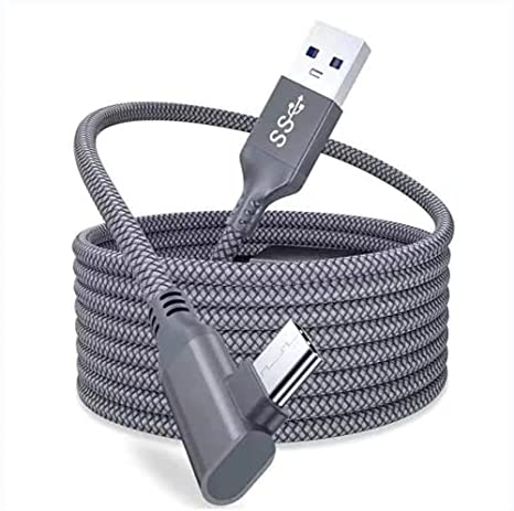 Smavlfs Oculus Quest 2 Link Cable, 20ft/6M Oculus Link Cable With Signal Booster, type-C USB3.2 for VR Oculus Quest2