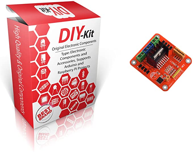 DIY-Kit L298 Module Red Big Board (Dual H-bridge motor driver using L298N)
