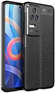 For Xiaomi Redmi K50 / Xiaomi Redmi K50 Pro, Original Leather Pattern Back Case Cover Carbon Fiber Litchi Shockproof From CompuMisr - Black