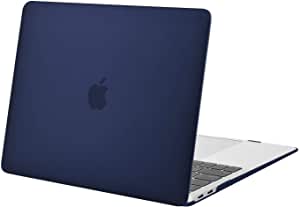 MOSISO Compatible with MacBook Air 13 inch Case 2022 2021 2020 2019 2018 Release A2337 M1 A2179 A1932 Retina Display with Touch ID, Protective Plastic Hard Shell Case Cover, Navy Blue