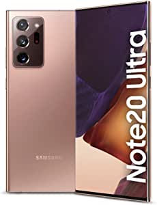 SAMSUNG Galaxy Note20 Ultra 5G Dual SIM Smartphone, 256GB Storage and 12GB RAM (UAE Version), Mystic Bronze