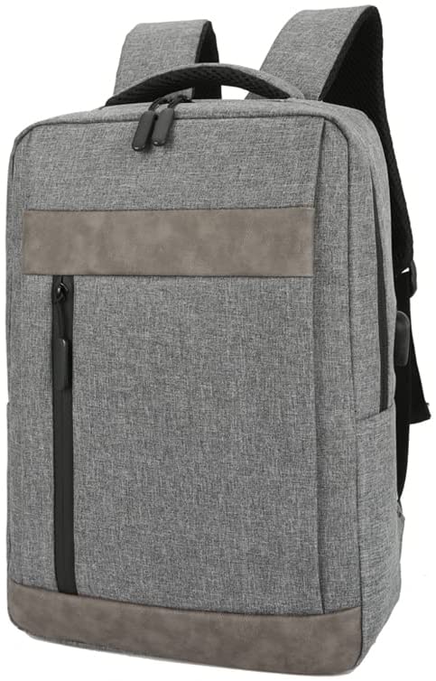 Backpack Men Laptop USB Charging For Men (Grey)