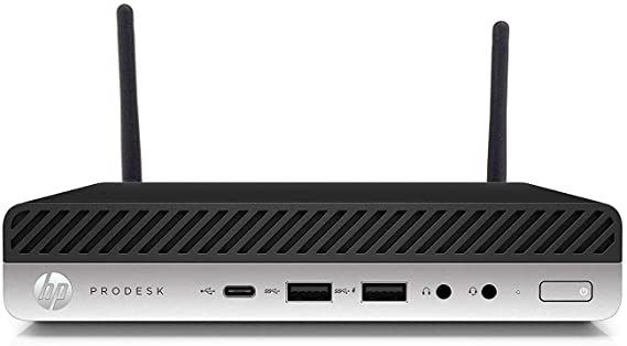 HP ProDesk 400 G4 Desktop Mini Core i3 8100T 3.2GHz Quad-Core Processor, 16GB DDR4, 256GB NVMe SSD, Intel 9260NGW Wireless Dual Band 11AC & BT with Enhanced Dual Antennas, Windows 10 Pro - Plain Box