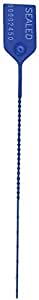 BankSupplies Value Security Seals | Blue | Box of 250 | 18 lb. Break Strength | Tamper Evident Security Zip Ties | Heavy-Duty Construction | for ATM Cassettes, Zipper Bags, Totes, Cabinets