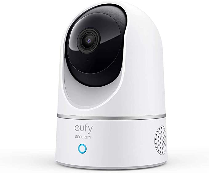 eufy Security Solo IndoorCam P24 2K Pan & Tilt Home Security Camera Indoor, Plug-in Cam, Wi-Fi, Human & Pet AI, Voice Assistant Compatibility, Night Vision, Motion Tracking, Homebase not Compatible