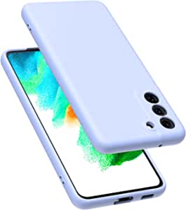 Samsung Galaxy S21 FE 5G Case [Not for S21,S21PLUS,S21ULTRA], Liquid Silicone Case with Microfiber Lining Thickening Shockproof Design Soft Phone Case Cover for Samsung S21 FE 5G - Purple