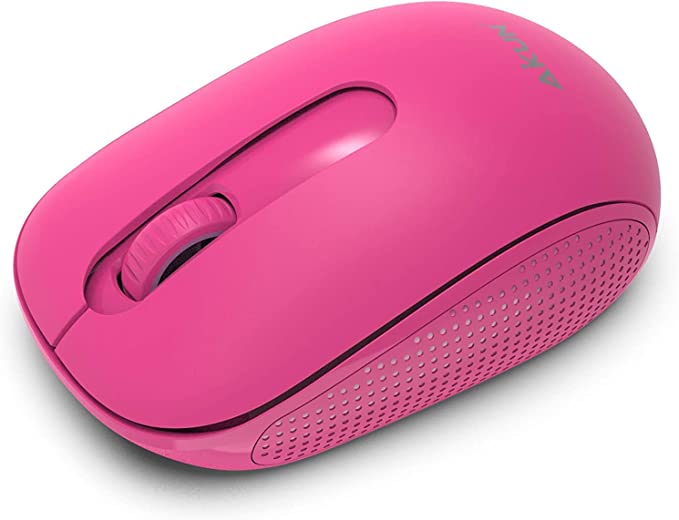 AIKUN Wireless Mouse, 2.4G Noiseless Mouse with USB Receiver - Portable Computer Mice for PC, Tablet and Laptop (AIKUN MX36-Purple)