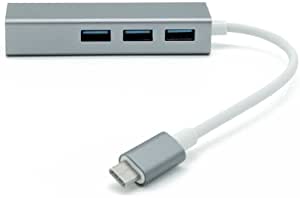 Type-C to Gigabit Ethernet and USB3 Hub Adapter