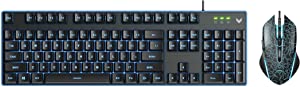 RAPOO V100S Optical Gaming Adjustable Backlit Keyboard and Mouse