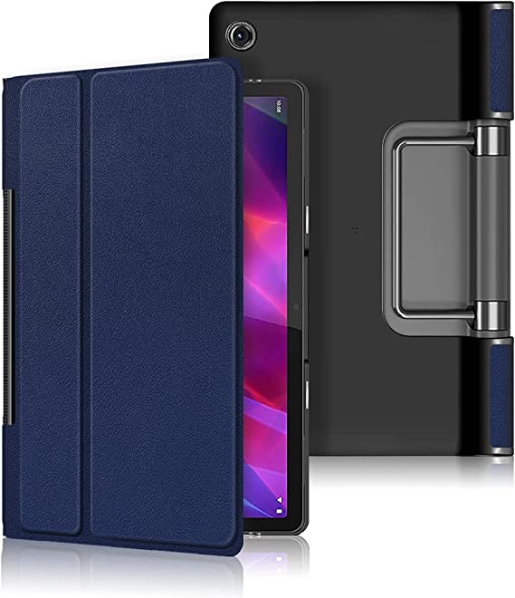 Case for Lenovo Yoga Tab 11 2021 YT-J706F 11.0 inch, Flip Slim Lightweight Hard Shell Protective Smart Cover with Multi-Angle Stand, Auto Wake/Sleep (Navy Blue)