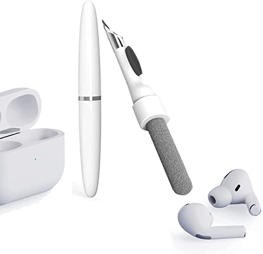 THE PACK - Cleaner Kit for Airpods Pro 1 2 Multi-Function Cleaning Pen Soft Brush for Bluetooth Earphones Case Cleaning Tools for Lego Huawei Samsung MI Earbuds (White_NEW_2)
