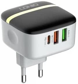 LDNIO A3513Q Fast Charge Charger QC3.0 +20W PD USB-C Fast Charge eu cable type.c to iphone