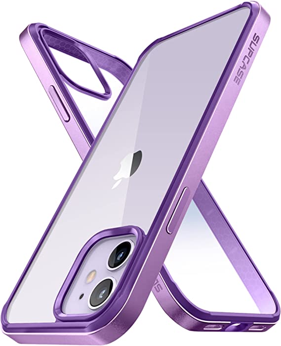SUPCASE Unicorn Beetle Edge Series Case Designed for iPhone 11 (2019 Release) 6.1 Inch, Slim Metal Frame Case with TPU Inner Bumper & Transparen Back (Violte)