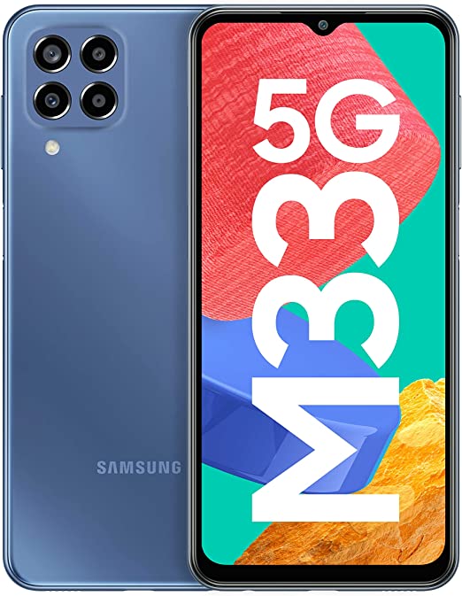 Samsung Galaxy M33 5G (Deep Ocean Blue, 8GB, 128GB Storage) | Travel Adapter to be Purchased Separately