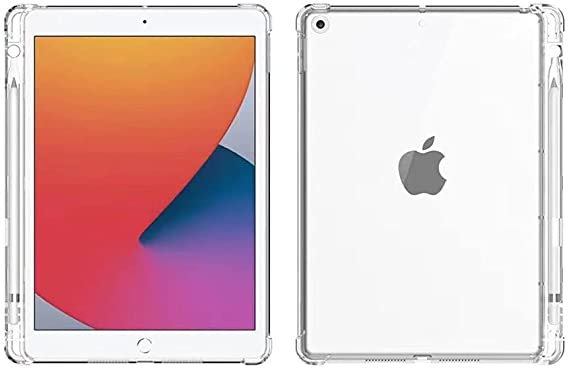 FOOKANN Clear Protective Case Compatible with iPad 10.2 Inch 8th / 7th Generation 2020/2019, iPad Air 3rd Generation, iPad Pro 10.5 inch