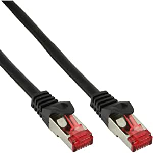 InLine Cavo Patch LAN, S/FTP (PiMf), Cat. 6, 250MHz, guaina PVC, CU (100% rame), nero, 3m