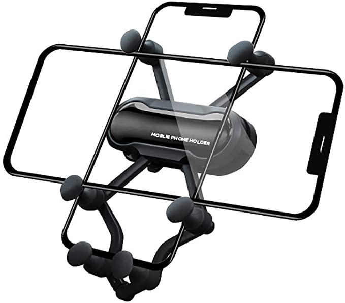 TEWIRROW Car Phone Mount, Support Car Air Exhaust Holes to Clamp The Bracket, Dash Windshield Air Vent Phone Holder, Anti-Shake Stable for iPhone 12 pro/11 pro max/XS/XR/X/8/7,Galaxy, Moto and More