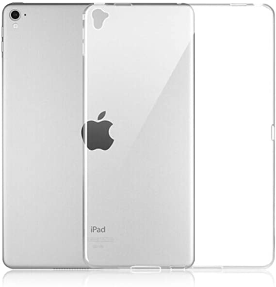Jaorty pad case,Compatible with iPad Pro 12.9" (2015 & 2017),Crystal Clear Soft TPU Gel Case Shock Absorption for iPad Pro 12.9" Soft Clear