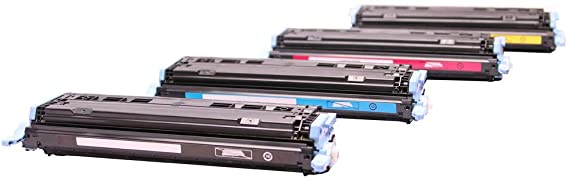4 (FULL SET) Compatible Canon CRG707 Toner Cartridges for Canon I-Sensys LBP-5000 LBP5000 LBP-5100 LBP5100 - Black/Cyan/Magenta/Yellow, High Yield
