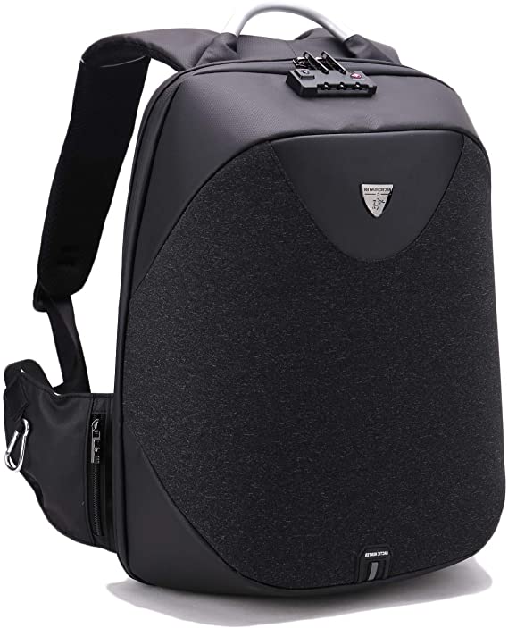 Classic Business Laptop Bag, Waterproof Anti theft Work Backpack with USB Charging Port for Men and Women