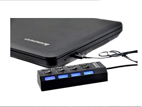 High Speed Mini 4 Port USB Hub USB 2.0 Hub For Laptop PC Computer. Accessories BLACK