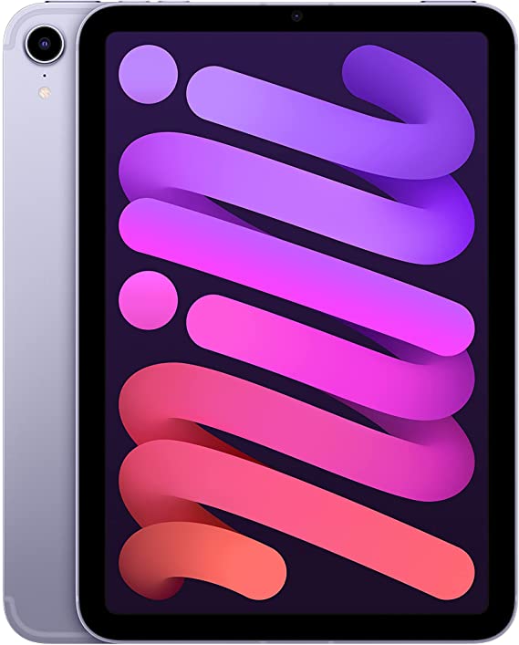New 2021 Apple iPad mini (8.3-inch, Wi-Fi + Cellular, 64GB) - Purple (6th Generation)