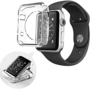 RBG INTERNATIONAL Watch Screen Protector, Cover, Clear Compatible with Apple Watch 4 Case, 3, 2, 1, 42mm, 44mm, iWatch Bumper
