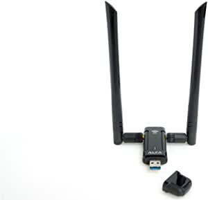 ALFA Network AWUS036AC Long-Range Wide-Coverage Dual-Band AC1200 USB Wireless Wi-Fi Adapter w/High-Sensitivity External Antenna - Windows, MacOS & Kali Linux Supported