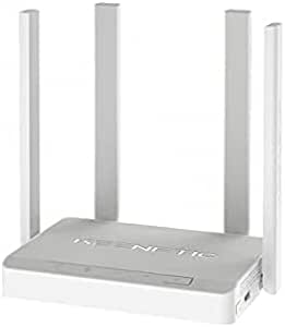 KEENETIC Carrier-DSL(KN-2111) AC1200 2.4/5.0GHz Mesh Wi-Fi VDSL/ADSL2+ Modem Router with 4-Port Smart Switch, USB Port, Whole House and SMB/Multilingual Instructions & Interface