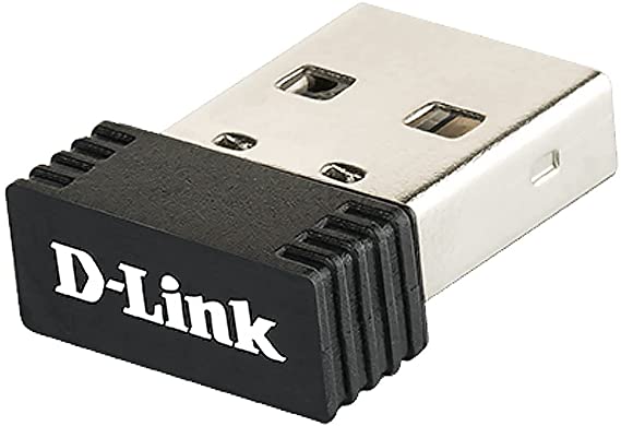 D-Link DWA-121 Wireless N 150 Micro USB Adapter, WPS, WPA2, 150 Mbps, Compatible with Windows, Mac and Linux, Ultra Portable