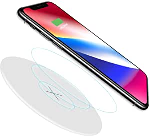 Fast Wireless Charger, MOMAX QC3.0 10W Qi Wireless Charging Pad for iPhone 8/8 Plus,iPhone X, Galaxy Note 5, S7/S7 Edge/S6/S6 Edge/S6 Edge Plus, Nexus 4/5/6/7 and All Qi-Enabled Devices (White)