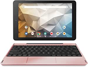 RCA 10 Atlas pro 2 in 1 laptop & tablet Quad-Core GPS - HD Touchscreen WiFi Bluetooth with Detachable Keyboard Android 9 Pie RoseGold-Marble