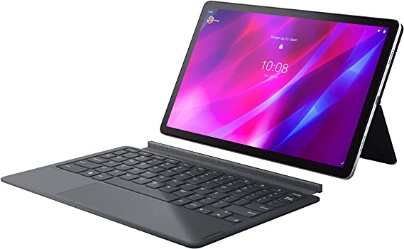 Lenovo Tab P11 Plus Tablet with Keyboard, 11" 2K Display, Octa-Core Processor, 4GB + 128GB Memory, Android 11, ZA940023US, Slate Grey