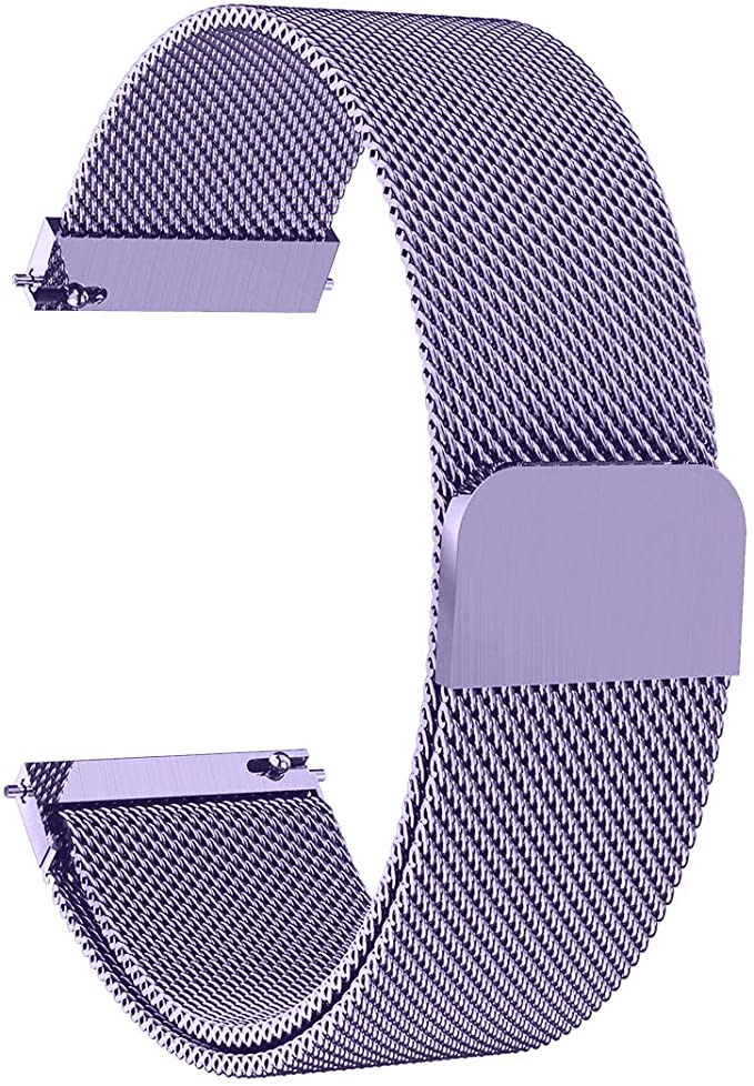 Solob 22mm Stainless Steel Magnetic Mesh Compatible for Samsung Galaxy Watch 46mm/Gear S3 Classic/Frontier/Huawei Watch 2Classic/GT/GT 2/ Quick Release Replacement Sports Straps